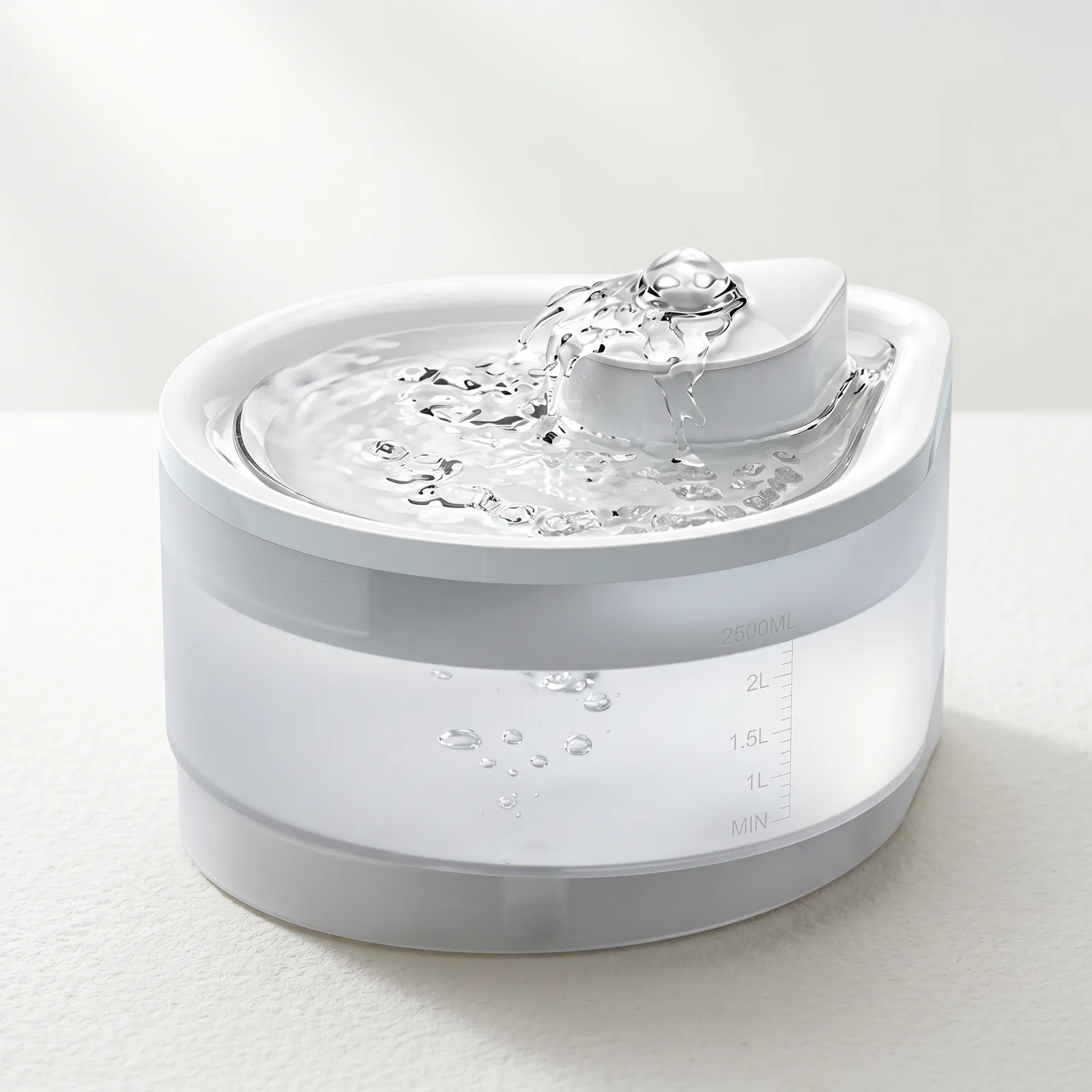 2500ML USB Pet Water Fountain Teardrop